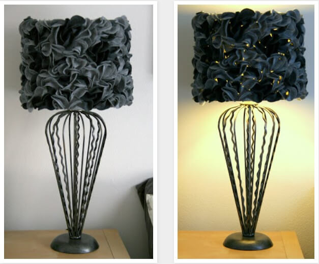 45 Creative DIY Lamp Shade Ideas to Brighten Your Decor – DIY Felt Lampshade DIY Felt Lampshade