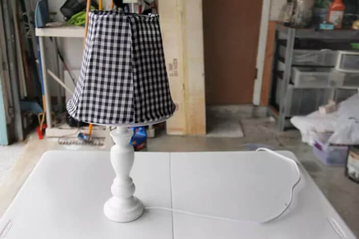 DIY Lampshade from Wire Hangers