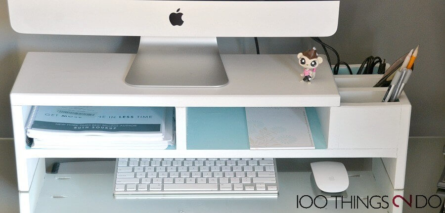 21 DIY Monitor Stand Ideas to Revamp Your Workspace – DIY Multifunction Monitor Stand DIY Multifunction Monitor Stand