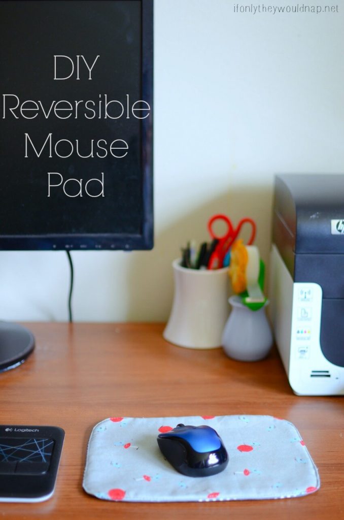 DIY Reversible Fabric Mousepad