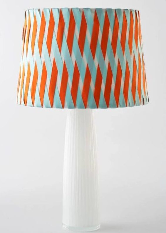 DIY Ribbon Crisscross Lampshade e1620020411397