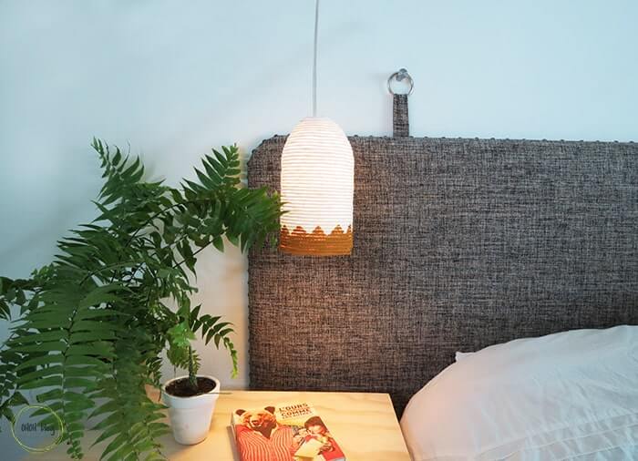 45 Creative DIY Lamp Shade Ideas to Brighten Your Decor – DIY Rope Lamp Shade DIY Rope Lamp Shade