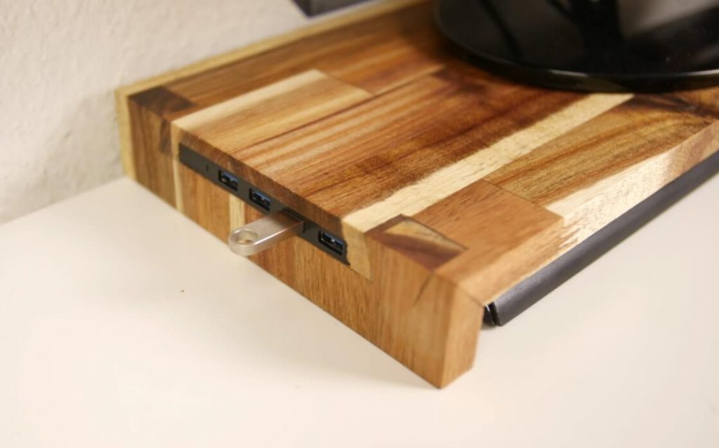 21 DIY Monitor Stand Ideas to Revamp Your Workspace – DIY Smart Monitor Stand with USB Docks DIY Smart Monitor Stand with USB Docks