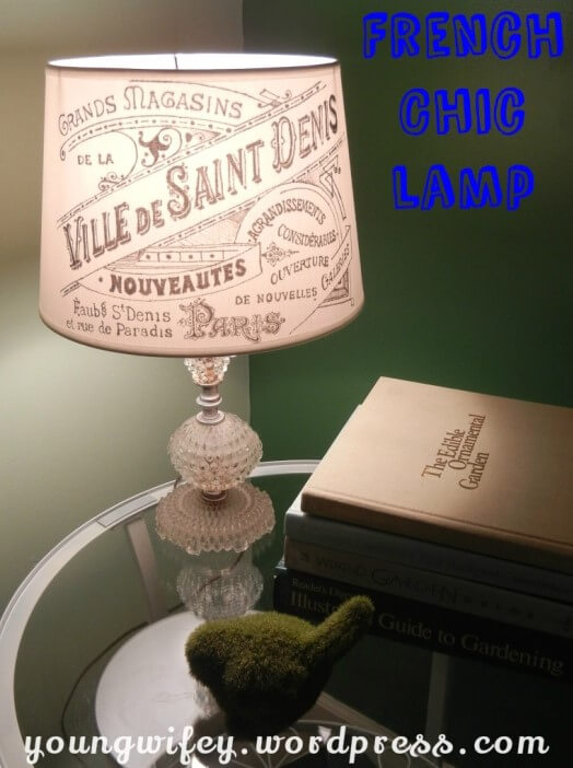 45 Creative DIY Lamp Shade Ideas to Brighten Your Decor – DIY French Chic Lamp Shade DIY French Chic Lamp Shade