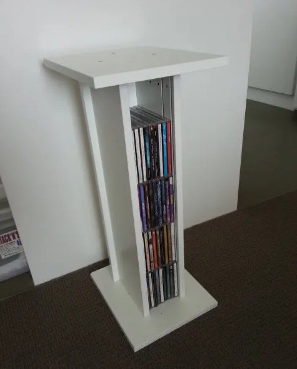 DIY IKEA Hack Speaker Stand with DVD Storage