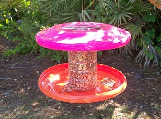 25 DIY Bird Feeder Ideas to Create a Bird-Friendly Backyard – Bird feeder made from mainly recycled materials. Bird feeder made from mainly recycled materials.