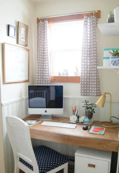 25 Best DIY Computer Desk Ideas (with Free Plans) – Built In Floating Desk in 6 Steps Built In Floating Desk in 6 Steps