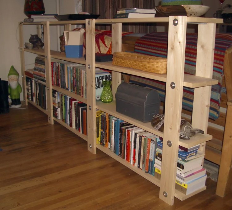 Cheap Easy Low waste Bookshelf Plans