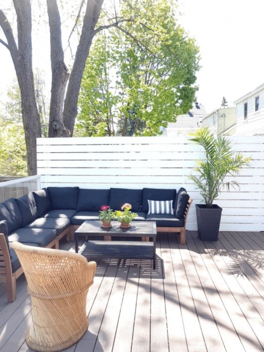 DIY Backyard Deck Privacy Screen