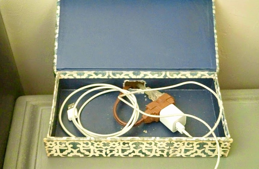 DIY CHARGING STATION CORD ORGANIZER