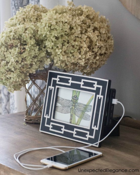 DIY Charging Station that looks pretty