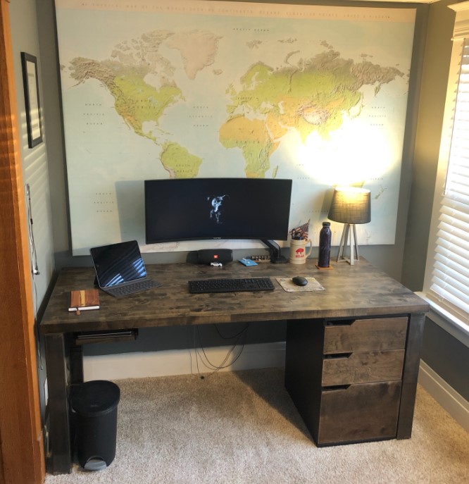 DIY Desk Build for WFH Setup