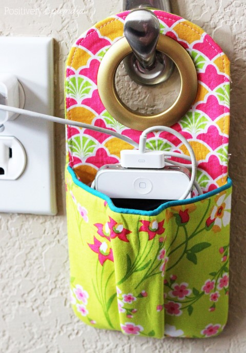 DIY FABRIC PHONE CHARGING STATION