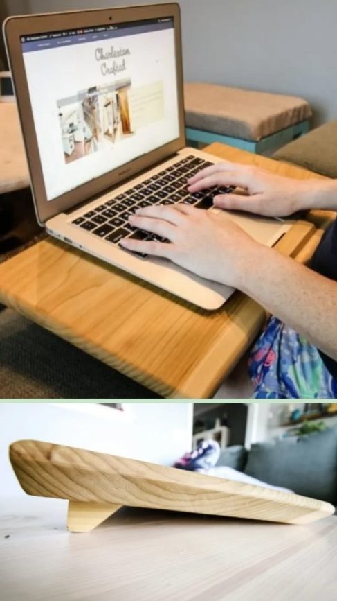 DIY Lap Desk for Laptop rotated