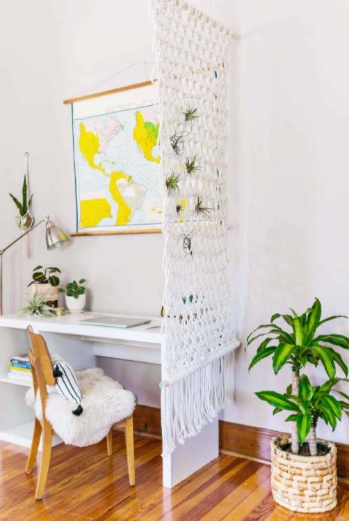 DIY Macrame Privacy Screen