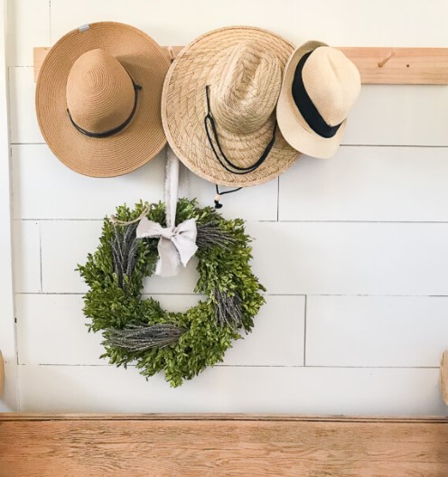 DIY Peg Coat and Hat Rack