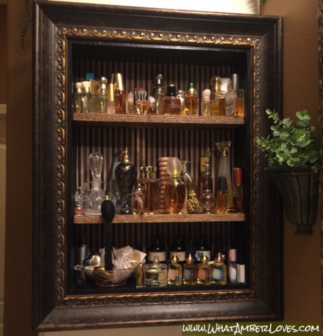 DIY Perfume Storage Display