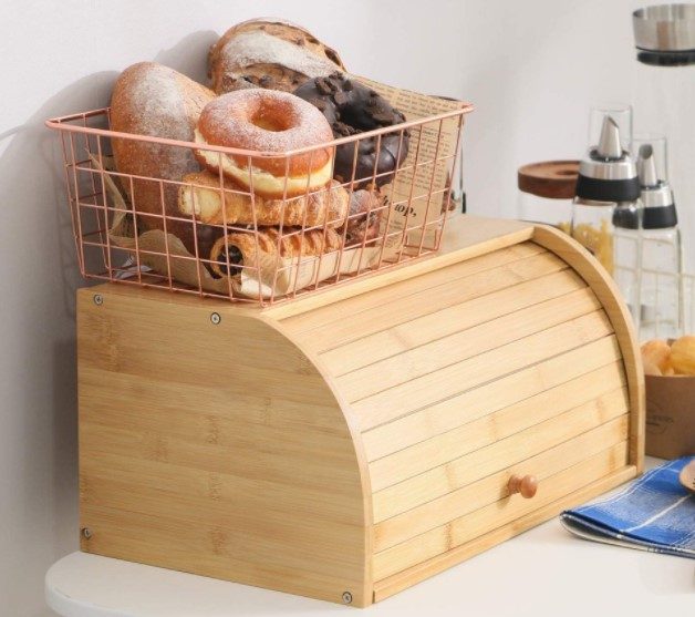 19 DIY Bread Box Ideas (Build, Makeover, Upcycle) – DIY Roll Top Bread DIY Bread Box with roll top lid