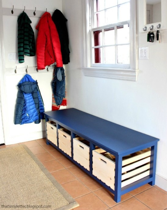 DIY SHOE STORAGE BENCH