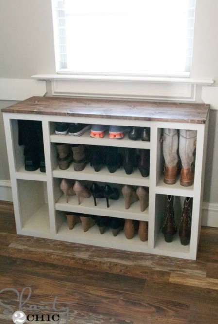 DIY SHOE STORAGE CABINET