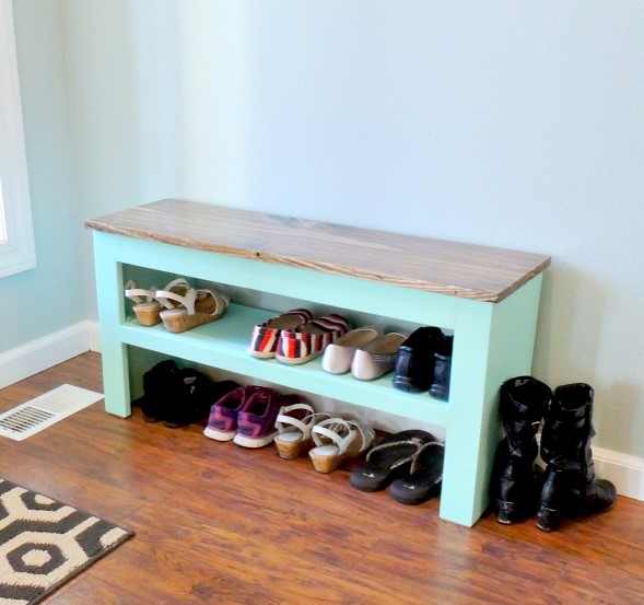 DIY Shoe Bench