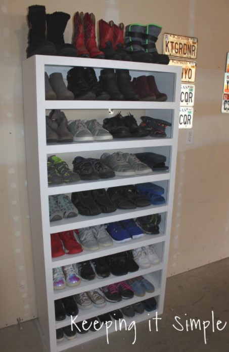 DIY Shoe Storage Organizer