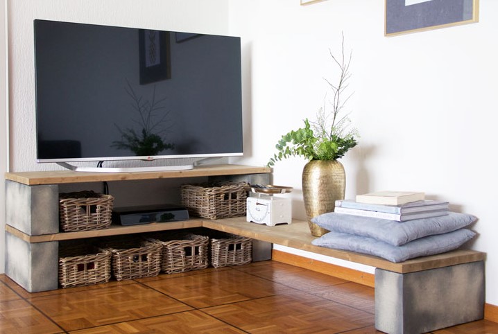25 DIY TV Stand Ideas That Will Transform Your Living Room – DIY TV STAND DIY TV STAND