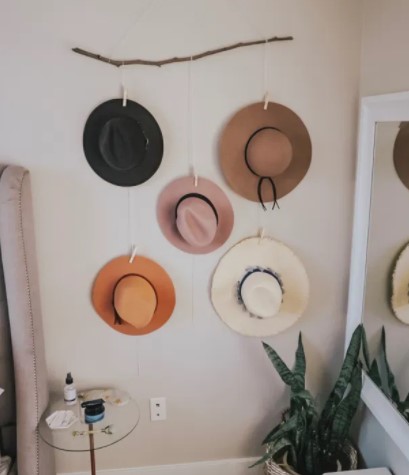DIY hat organizer