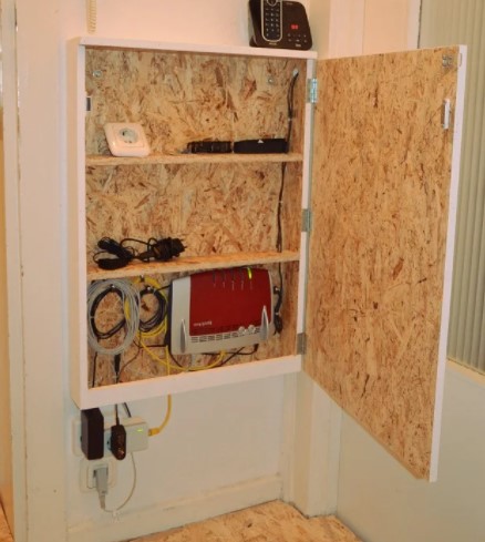 27 DIY Charging Station Ideas for a Tidy Workspace – How to Hide Your Router Router Cabinet How to Hide Your Router Router Cabinet