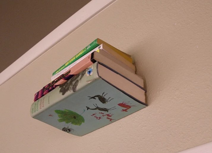 47 DIY Bookshelf Ideas That Will Redefine Your Reading Space – Invisible Book Shelf Invisible Book Shelf
