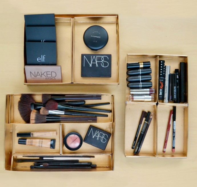 LUXE MAKEUP STORAGE TRAYS