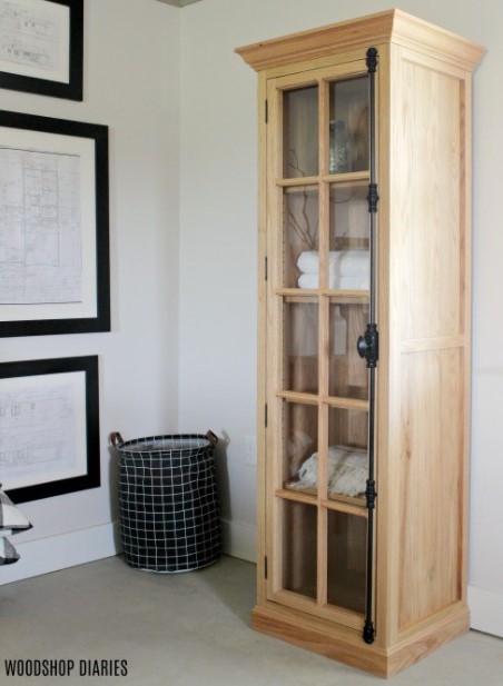 25 DIY Display Case Ideas to Show Your Favorite Stuff – Linen Display Cabinet Linen Display Cabinet