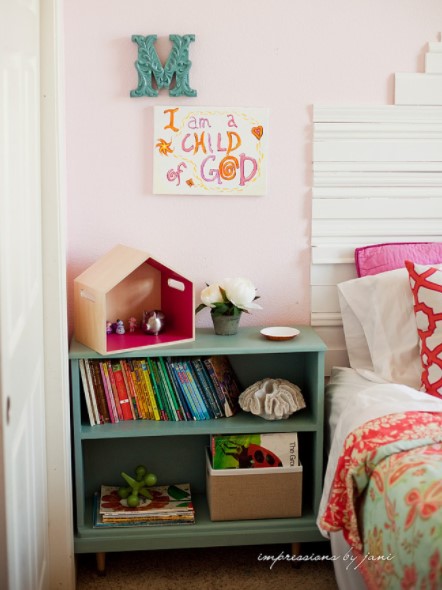 OLD BOOKCASE INTO NIGHTSTAND UPDATE