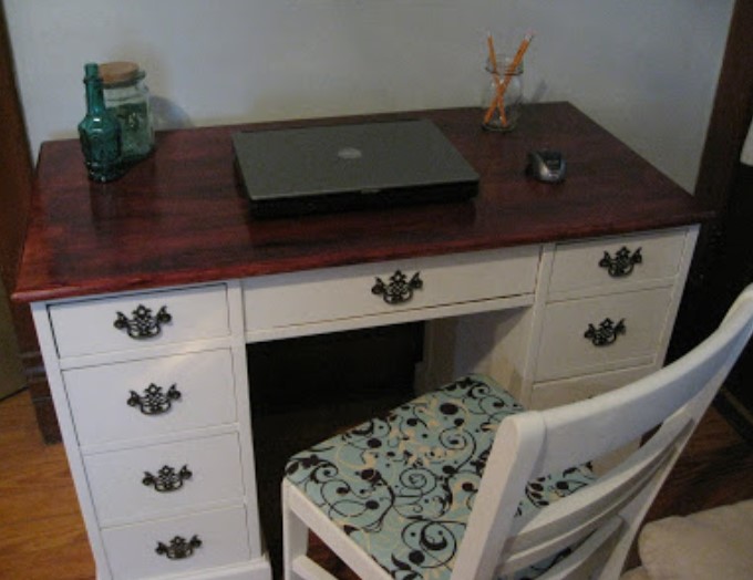 OLD WRITERS DESK CHAIR REMODEL