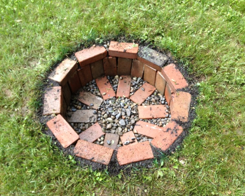 Old Brick Fire Pit