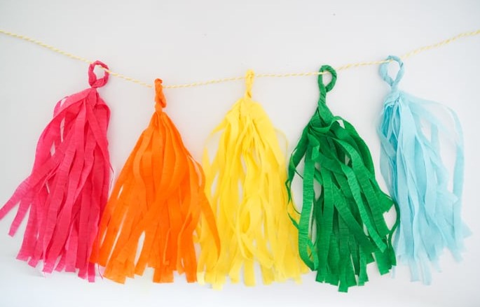 DIY Mini Tassel Garland