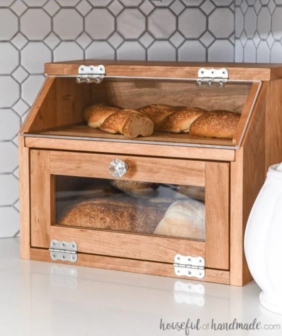19 DIY Bread Box Ideas (Build, Makeover, Upcycle) – Two Story Bread DIY Two Storey Bread Box