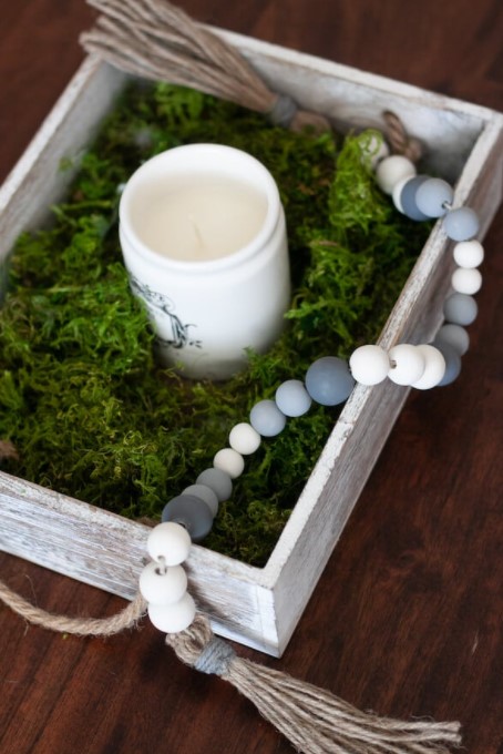 Wood Bean Garland