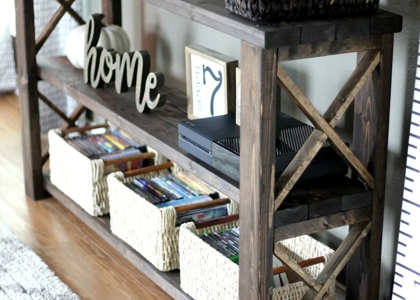 25 DIY TV Stand Ideas That Will Transform Your Living Room – a DIY Console Table for 50 or Less a DIY Console Table for 50 or Less