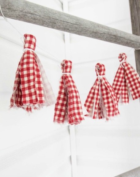 a Fabric Tassel Garland