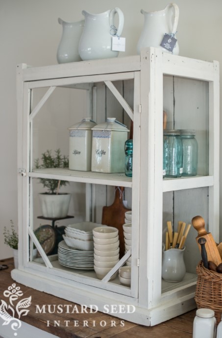 the antique display case makeover