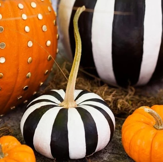 2 Ways to Make Chic No Carve Pumpkins