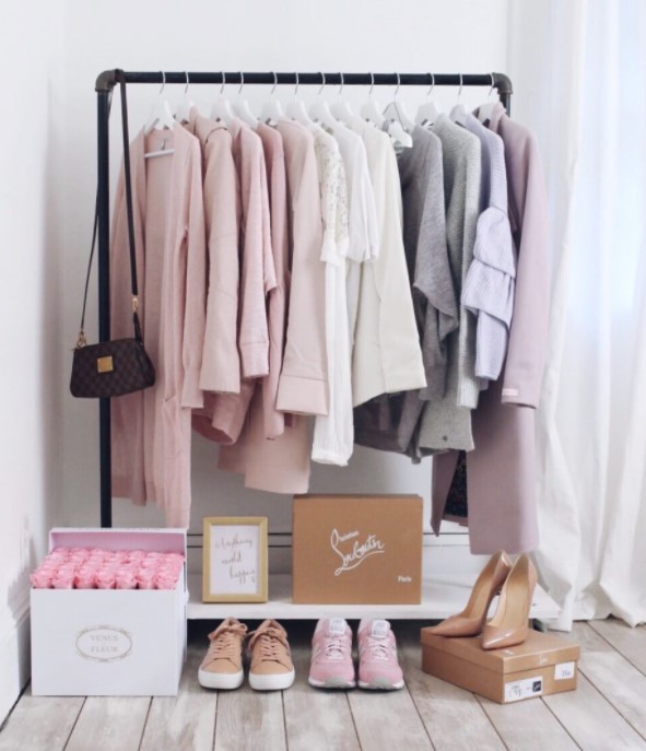 25 Best DIY Clothes Rack Ideas (Simple & Affordable) – A GARMENT ROLLING RACK A GARMENT ROLLING RACK