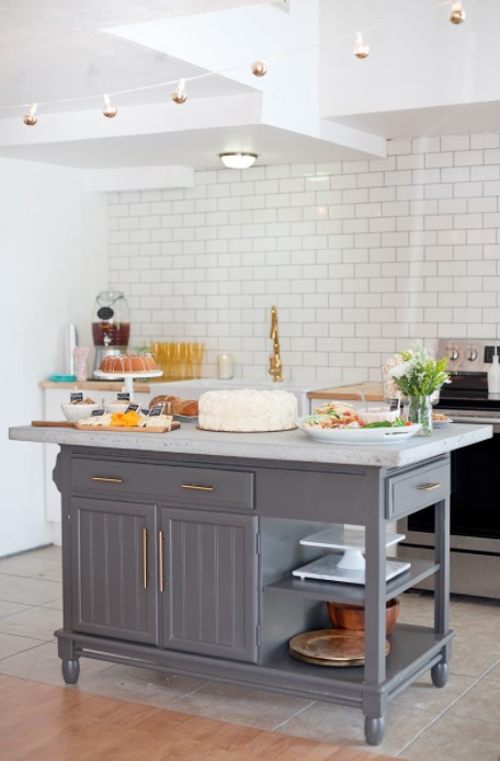 A Modern DIY Kitchen Island Makeover on a Budget