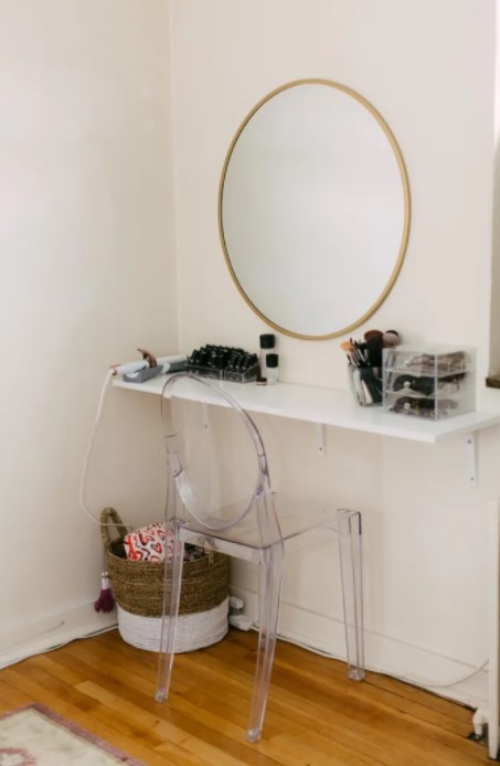 A SUPER SIMPLE DIY VANITY WITH A SHELF