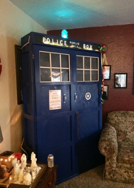 47 DIY Bookshelf Ideas That Will Redefine Your Reading Space – A Tardis Bookcase 1 A Tardis Bookcase 1