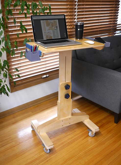 25 DIY Standing Desk Plans for Healthy & Productive Work – Adjustable Laptop Desk Project Plan Adjustable Laptop Desk Project Plan