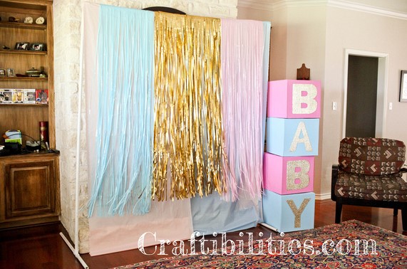 BABY SHOWER PARTY IDEAS DIY DECORATIONS LARGE DISPLAY PHOTO BACKDROP