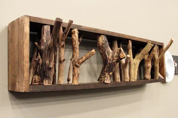 25 DIY Coat Rack Ideas That Are Easy to Build – Branch Coat Rack Branch Coat Rack