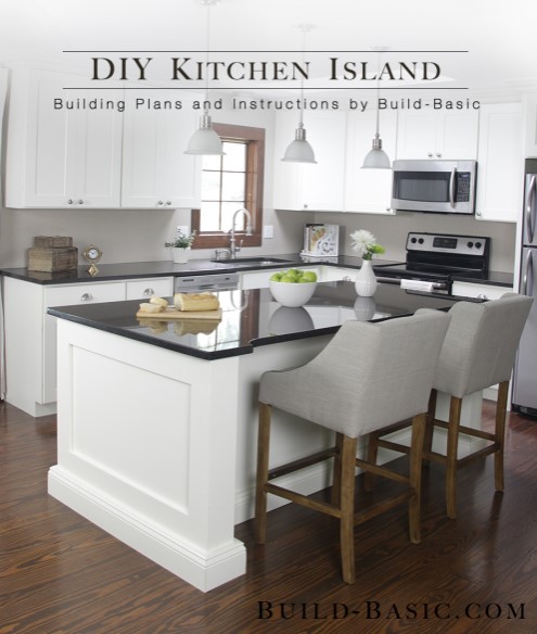 25 DIY Kitchen Island to Revamp Your Kitchen with Style – Build basic kitchen island DIY kitchen island for under $250